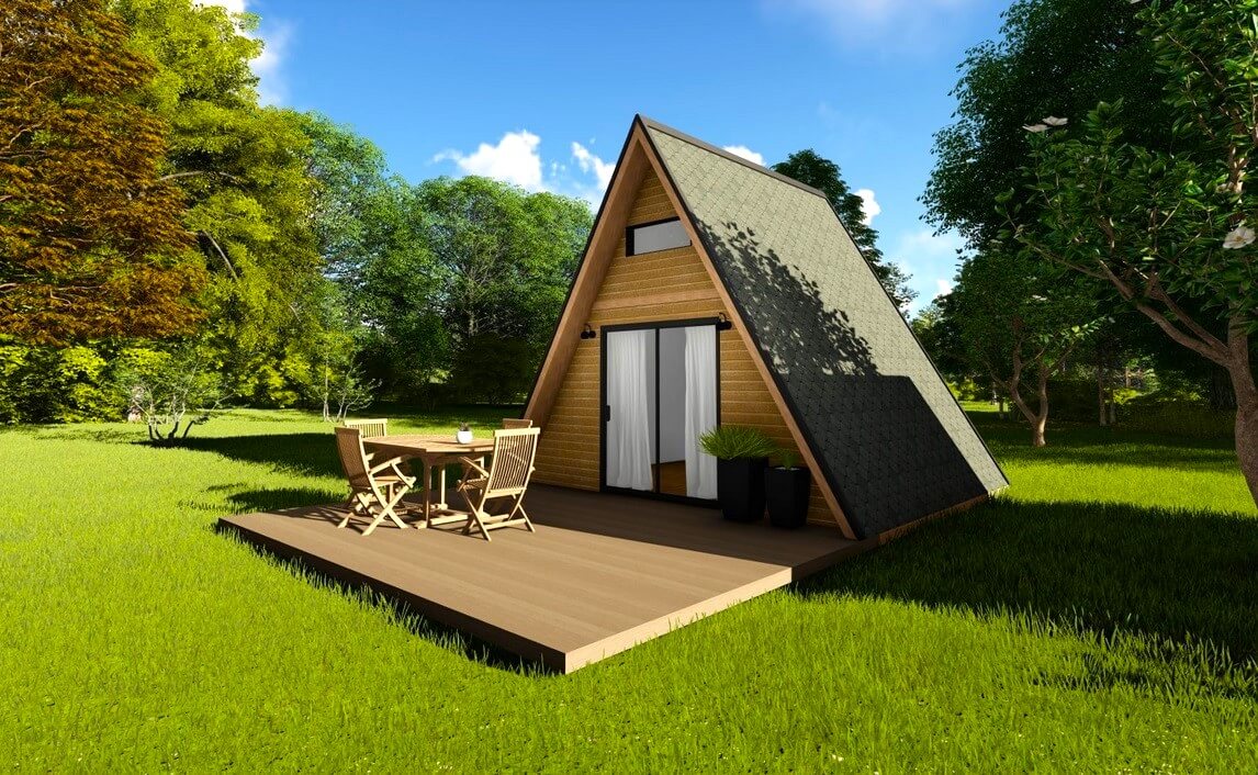 Modelo Alpino Classic de 6x6 metros con diseño tradicional alpino